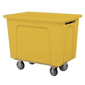 Box Truck - 10 cu. Ft., 450 lbs., Polyethylene, 35", 24", 30", Corner Standard, 8 bushel / 64 gal., Yellow