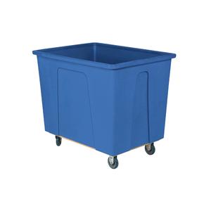 Box Truck - 25 cu. Ft., 600 lbs., Polyethylene, 46", 34", 40", Corner Standard, 20 bushel / 160 gal., Blue