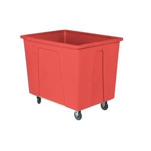 Box Truck - 25 cu. Ft., 600 lbs., Polyethylene, 46", 34", 40", Corner Standard, 20 bushel / 160 gal., Red