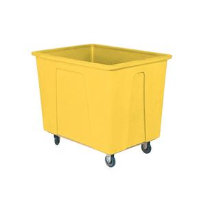 Box Truck - 25 cu. Ft., 600 lbs., Polyethylene, 46", 34", 40", Corner Standard, 20 bushel / 160 gal., Yellow