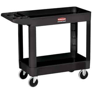 Heavy-Duty Utility Cart - 4500-89 - 2, 500 lbs., Structural Foam, 18", 33-1/4", 39", Rubber, Knocked Down, Black