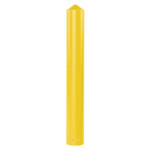Smooth Bollard Cover - 56", 4", Yellow, High Density Polyethylene (HDPE), 4-3/4", 5-1/4"