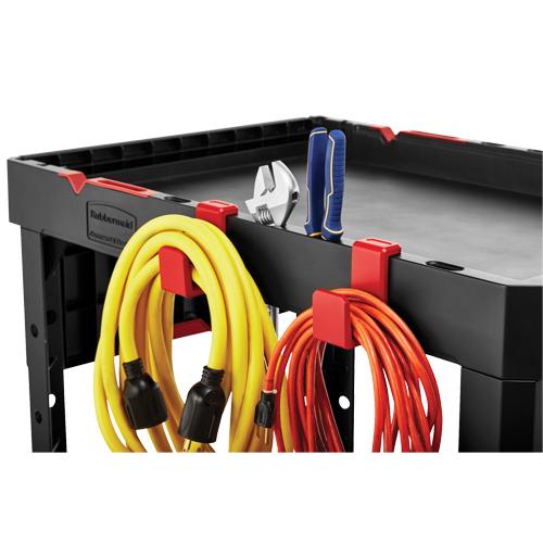 Heavy-Duty Adaptable Utility Cart - 2, 500 lbs., Structural Foam, 17-3/4", 36", 46-1/5", Rubber/Pneumatic, Knocked Down, Black, Lip Up, 10 lbs., Thermoplastic rubber - Image 5