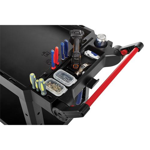 Heavy-Duty Adaptable Utility Cart - 2, 500 lbs., Structural Foam, 17-3/4", 36", 46-1/5", Rubber/Pneumatic, Knocked Down, Black, Lip Up, 10 lbs., Thermoplastic rubber - Image 6