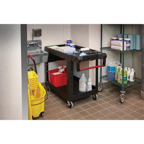Heavy-Duty Adaptable Utility Cart - 2, 500 lbs., Structural Foam, 17-3/4", 36", 46-1/5", Rubber/Pneumatic, Knocked Down, Black, Lip Up, 10 lbs., Thermoplastic rubber - Image 9