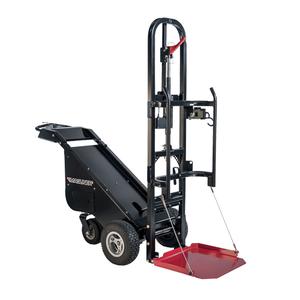Motorized Hand Truck - 1100 lbs., 36 Volts DC, 65-1/2", 62", 26-1/2", Black, Steel, Pneumatic, 3 to 6 hours