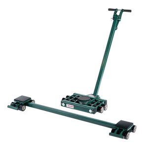 Tri-Glide Three-Point Mover - 15 tons, 43-1/2", 22-4/16"L x 17-1/4"W x 4"H, 60"L x 12-9/16"W x 4"H, Nylon