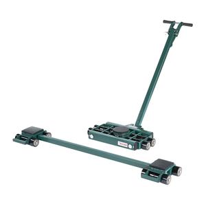 Tri-Glide Three-Point Mover - 20 tons, 43-1/2", 26-11/16"L x 17-1/4"W x 4"H, 60"L x 12-9/16"W x 4"H, Nylon