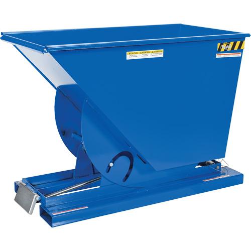 Self-Dumping Hopper - 3/4 cu.yd., 12 ga., Steel, Blue, 2000 lbs., 31-11/16", 61-1/8, 42-11/16" - Image 4