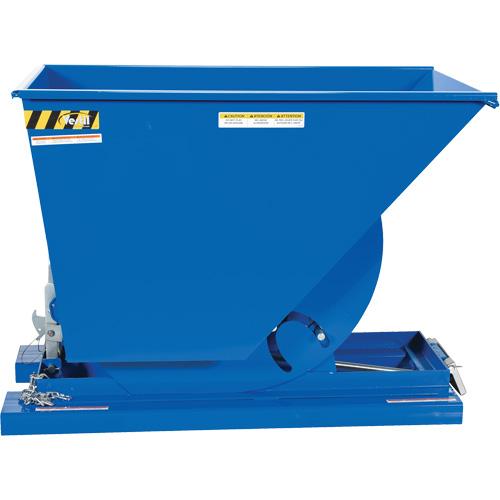 Self-Dumping Hopper - 3/4 cu.yd., 12 ga., Steel, Blue, 2000 lbs., 31-11/16", 61-1/8, 42-11/16" - Image 5