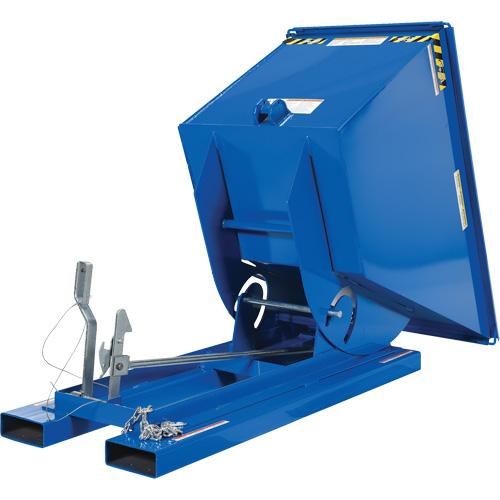 Self-Dumping Hopper - 3/4 cu.yd., 12 ga., Steel, Blue, 2000 lbs., 31-11/16", 61-1/8, 42-11/16" - Image 6