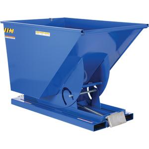 Self-Dumping Hopper - 1-1/2 cu.yd., 12 ga., Steel, Blue, 2000 lbs., 43-11/16", 68-5/16", 51-13/16"