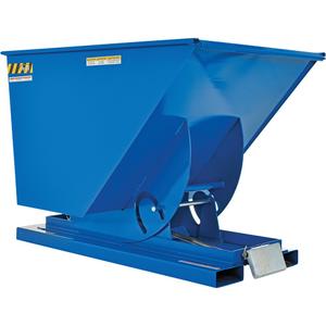 Self-Dumping Hopper - 1 cu.yd., 10 ga., Steel, Blue, 4000 lbs., 41-11/16", 61-1/8", 42-11/16"