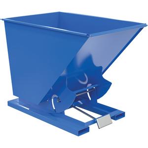 Self-Dumping Hopper - 1-1/2 cu.yd., 10 ga., Steel, Blue, 4000 lbs., 43-11/16", 68-5/16", 51-13/16"