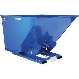 Self-Dumping Hopper - 2-1/2 cu.yd., 8 ga., Steel, Blue, 6000 lbs., 69-9/16", 68-3/8", 51-3/4"