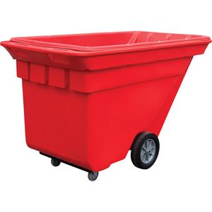 Techtruck™ Tilt Truck - 5/8 cu. yd., 1000 lbs., Polyethylene, 58", 29", 38", Red
