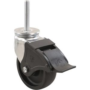 Emaxx™ RollX™ Wow Caster - 8" (203.2 mm), 1200 lbs. (544.3 kg.), Nylon, Swivel with Brake, Steel, 2" (50.8 mm), Threaded, 3/4" (19.05 mm), 4" (101.6 mm), Roller, 6", 9-1/2"