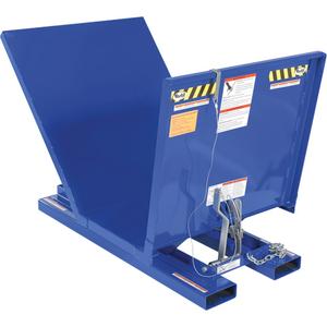 Open Sided Hopper - 1 cu.yd., 12 ga., Steel, Blue, 2000 lbs., 38-13/16", 61-1/16", 42-11/16"