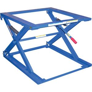 Adjustable Pallet Stand - 42-1/2" L x 40" W, 5000 lbs., 35.9", 10", Steel, 40-1/2" W x 42-1/2" L x 10" H