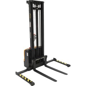 Double Mast Stacker - 2200 lbs., 150", 2.125", Electric, 42", Poly-On-Steel, 1500 lbs., 1000 lbs.