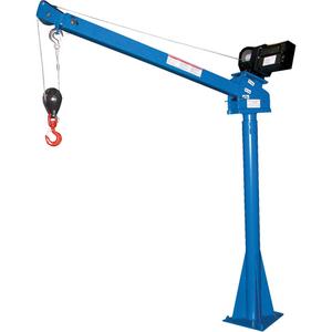 Power Lift Jib Crane - 12V DC, 2000 lbs., 51-1/4" to 87-1/4", 59-1/2" to 106-1/2"