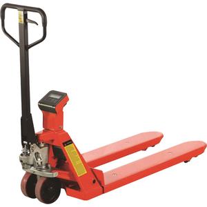 Eco Weigh-Scale Pallet Truck - 45", 22.5", 4400 lbs., Steel, 7", 7.8", 3.3", 4 x 1.5 V DC