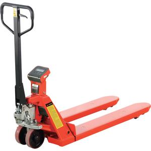 Eco Weigh-Scale Pallet Truck with Thermal Printer - 45", 22.5", 4400 lbs., Steel, 7", 7.8", 3.3", 4 x 1.5 V DC