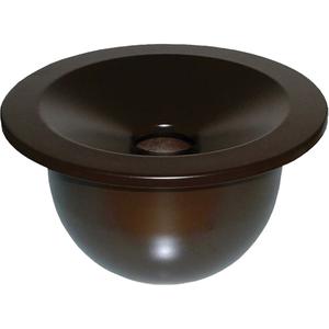 Landmark Series® Container Ash Tray for Dome Top - 3970-01, 3975-01, Sable, Powder Coated Steel, 7-5/8"