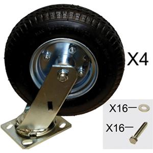 Platform Truck Pneumatic Caster Replacement Kit - 4436-10, 4466-10, 4485, 4487, 4497, 8"