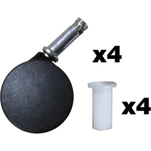 Sturdy Chair™ High Chair Caster Kit - 7805, 1.75", 1.5", 1.25"