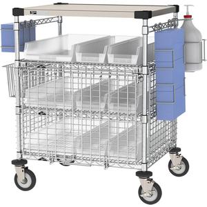 PPE Check-In Station - 3, 900 lbs., Stainless Steel, 43", 40", 24"