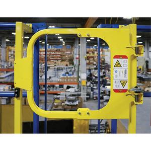 EdgeHalt® Ladder Safety Gate - 15" - 20", Powder Coated Yellow