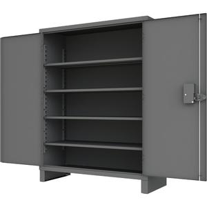 Access Control Cabinet - 78", 60", 24", 4, Grey, Steel, 14, 1650 lbs., 57-15/16" x 20-7/8", Textured Powder Coat