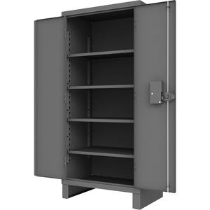 Access Control Cabinet - 78", 36", 24", 4, Grey, Steel, 12, 1900 lbs., 33-15/16" x 20-7/8", Textured Powder Coat