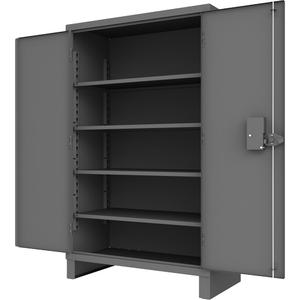 Access Control Cabinet - 78", 48", 24", 4, Grey, Steel, 12, 1200 lbs., 45-15/16" x 20-7/8", Textured Powder Coat
