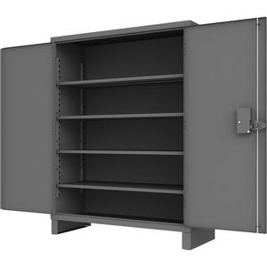 Access Control Cabinet - 78", 60", 24", 4, Grey, Steel, 12, 1650 lbs., 57-15/16" x 20-7/8", Textured Powder Coat