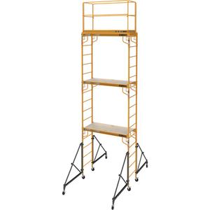 Complete 18' Drywall  Baker Scaffold Tower Set - 236", 122", 74", ANSI, CSA, OSHA, 851 lbs. (387 kg) Combined Weight of User & Material