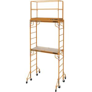 Complete 12' Drywall Baker Scaffold Tower Set - 183", 58-1/2", 74", 948 lbs. (431 kg) Combined Weight of User & Material, 2.25' - 11.5'