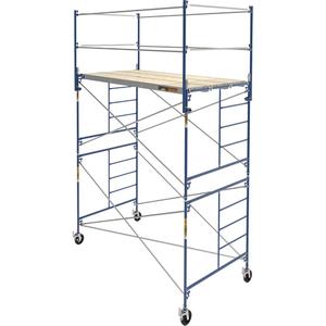 Complete Scaffold Tower with Casters - 177-1/2", 66-2/10", 123.75", 3000 lbs., ANSI, CSA, OSHA
