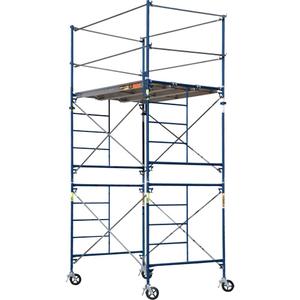 Complete Scaffold Tower with Casters - 178", 69-1/2", 93.5", 2500 lbs. (1133 kg), Powder Coated