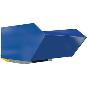 Light-Duty H-Style Bump & Dump Hopper - 2000 lbs., Steel, Blue