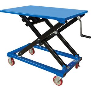 Manual Scissor Lift Table - 37-3/8" L x 23-5/8" W, 660 lbs., 39.5", 18", Steel