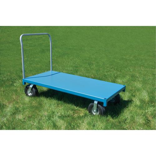 Heavy-Duty Platform Truck - 24", 48", 42", 1200 lbs., Corner Standard, 10", Flat Free, Steel, 13", 1 Year Limited - Image 5