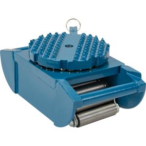 Machine Roller - 10 Tons, Diamond, Swivel Lock, Blue, Metric Tonnes