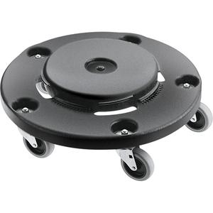 Brute® Dolly - 20 - 55 US Gal., Polyethylene, Black, 6-1/2", 18"