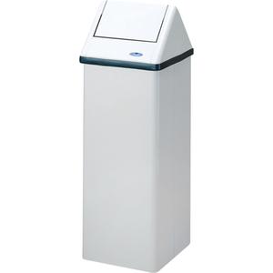 Waste Containers - 28 US gal., 16 US gal., 11 US gal., Metal, White, 41.6", 14.6", 13.5"
