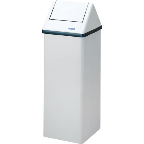 Waste Containers - 28 US gal., 16 US gal., 11 US gal., Metal, White, 41.6", 14.6", 13.5"