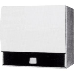 Roll or Single-Fold Towel Dispenser - No-Touch, 10.5", 6.75", 9.5", White Finish w/Lock
