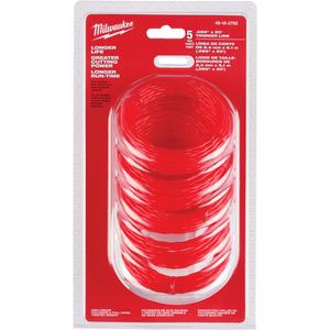 0.095" Pre-Cut Trimmer Line - Red, Polymer, 0.47 lbs., 20'