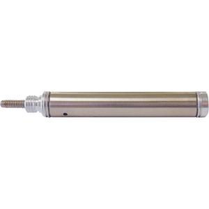 Single Action Nose Mount Pneumatic Cylinder with Bumpers - Stainless Steel, 5/16" x 1"
